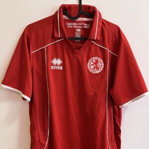 Middlesbrough FC Retro Remake Home 2004 Soccer Jersey Errea Size Medium